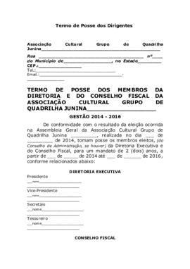 07_Termo de Posse dos Dirigentes